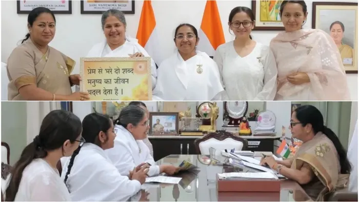 नई दिल्ली में माननीय मुख्यमंत्री श्रीमती रेखा गुप्ता जी से बीके साधना दीदी की शिष्टाचार भेंट