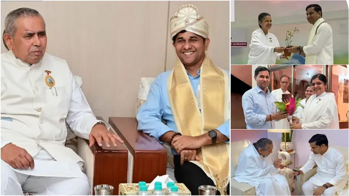 आध्यात्मिक ऊर्जा से अभिभूत हुए त्रिपुरा के मंत्री श्री सुधांशु दास, ब्रह्माकुमारीज़ मुख्यालय में साझा किए प्रेरणादायक अनुभव आध्यात्मिक ऊर्जा से अभिभूत हुए त्रिपुरा के मंत्री श्री सुधांशु दास, ब्रह्माकुमारीज़ मुख्यालय में साझा किए प्रेरणादायक अनुभव