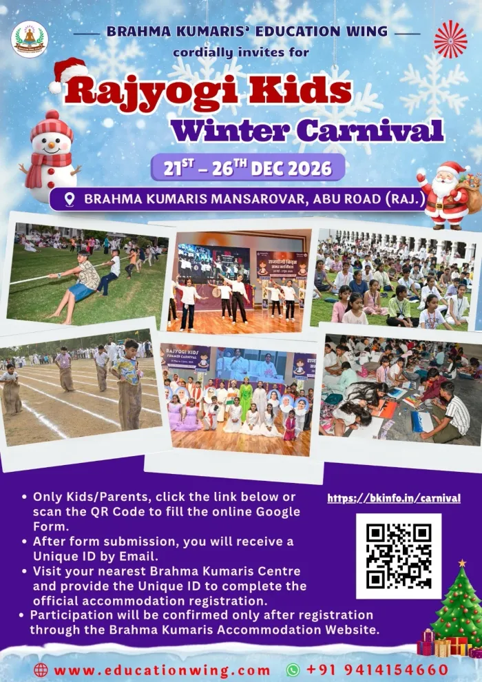 Rajyogi Kids Winter Carnival 2026 at Abu Road: Where Fun Meets Inner Power