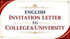 English Invitation Letter To College&University