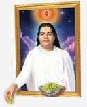 Mamma giving Grapes_36 inches width x 44 inches height